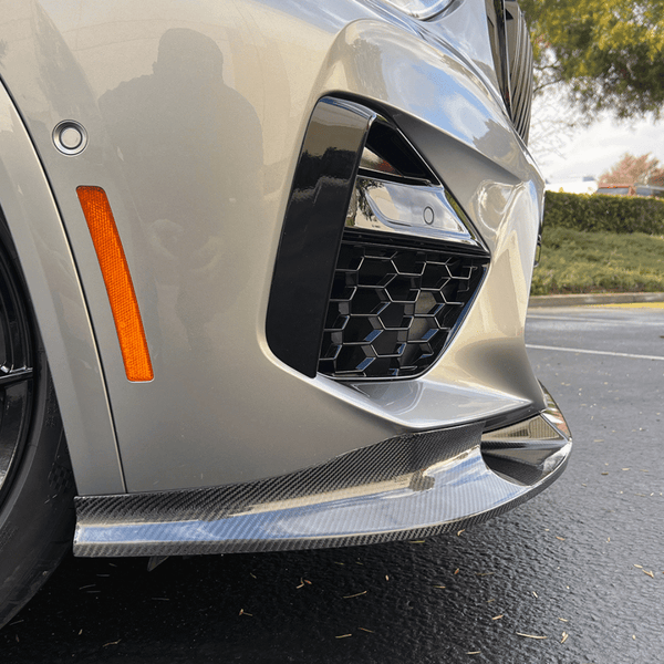 CarBahn Gloss Carbon Fiber Front Splitter | BMW X3M/X4M 2020 - 2021 F97, F98 xDrive