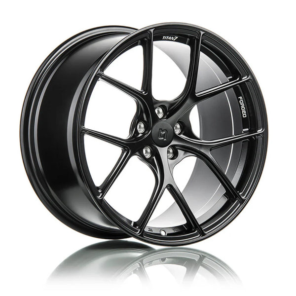 Titan 7 Machine Black T-S5 Forged Split 5 Spoke European Exotic Wheel | BMW M2/M3/M4 2021 - 2024 G80, G82, G83, G87