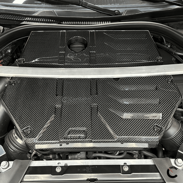 CarBahn Carbon Fiber Engine Cover | BMW X3M/X4M 2020-2024 F97, F98 xDrive