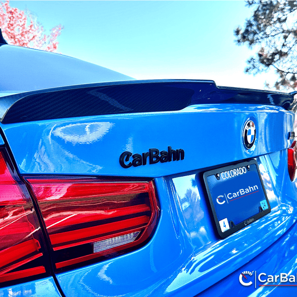 CarBahn Gloss Carbon Fiber Rear Spoiler | BMW F80 M3 2016 - 2018 F80 RWD