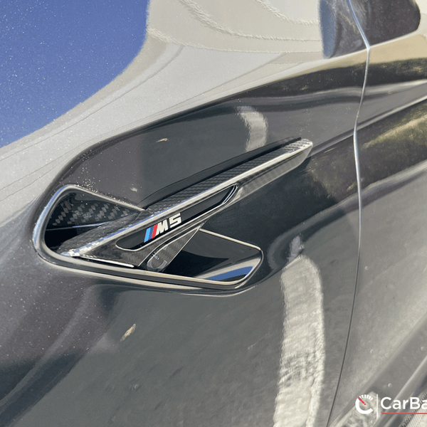 CarBahn Carbon Front Fender Side Vent Stick on Covers | BMW F90 M5 2018-2020 F90 xDrive