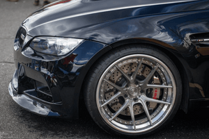 3-piece ADV1 wheels on BMW E92 M3 over Brembo GTR Calipers