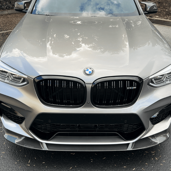 CarBahn Gloss Carbon Fiber Front Splitter | BMW X3M/X4M 2020 - 2021 F97, F98 xDrive