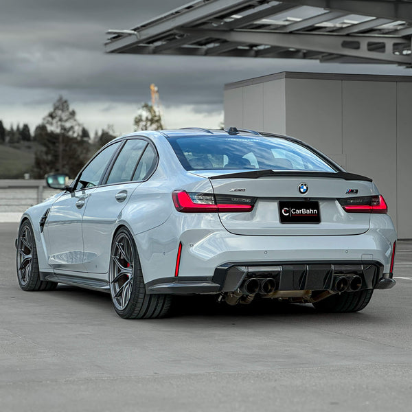 CarBahn Carbon Fiber Rear Spoiler | BMW G80 M3 & M340i 2021 - 2025 G80, G20 xDrive, RWD