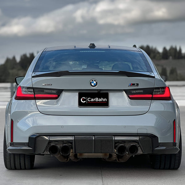 CarBahn Carbon Fiber Rear Spoiler | BMW G80 M3 & M340i 2021 - 2025 G80, G20 xDrive, RWD