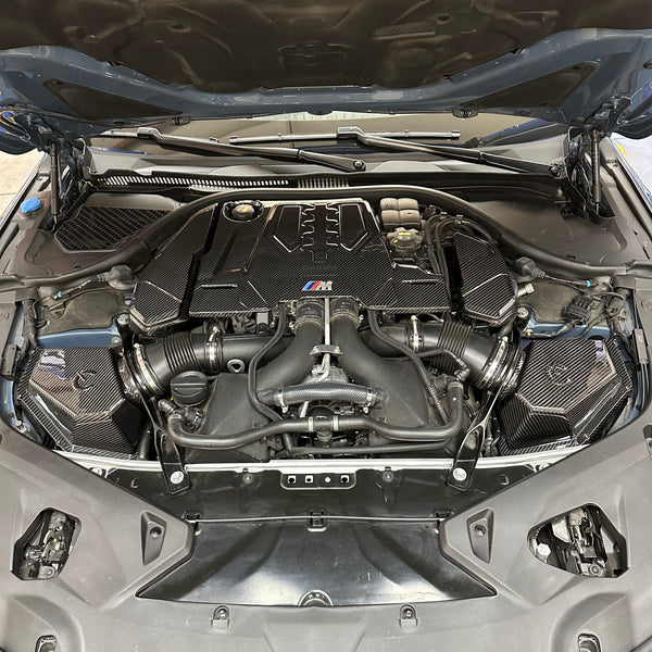 CarBahn Carbon Fiber Complete Engine Bay Bundle | BMW M5/M8 2018 - 2025 F90, F91, F92, F93 xDrive