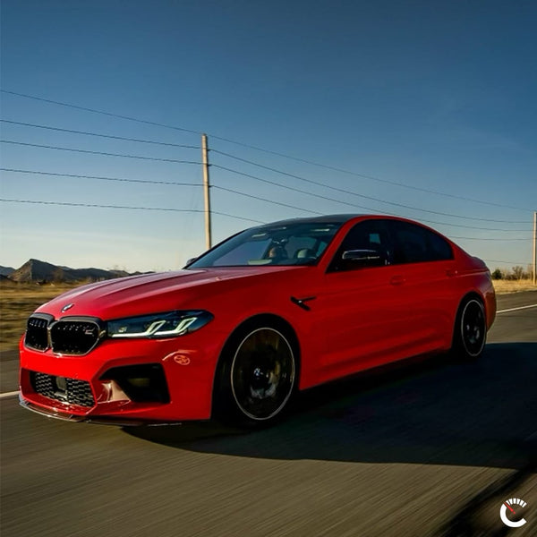 CarBahn Gloss Carbon Front Splitter | BMW M5 2021-2023 F90 xDrive