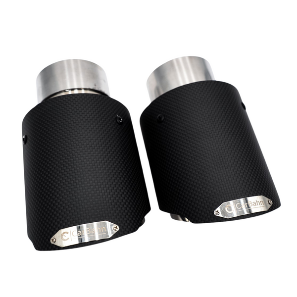 CarBahn Carbon Fiber Exhaust Tips | BMW M3/M4/M8/X5M/X6M 2020-2025 G80, G82, F92, F93, F91, F95, F96 xDrive, RWD