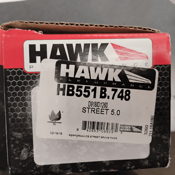 Hawk HB551B.748 Brake Pads for BMW