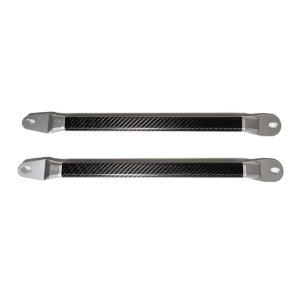 CarBahn Gray Carbon Fiber Engine Chassis Brace Set | BMW X3/X4 2018 - 2024 xDrive, RWD