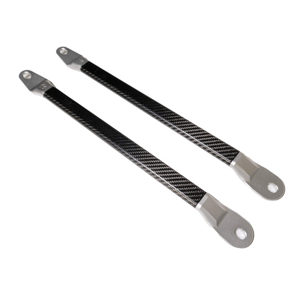 CarBahn Gray Carbon Fiber Engine Chassis Brace Set | BMW X3/X4 2018 - 2024 xDrive, RWD