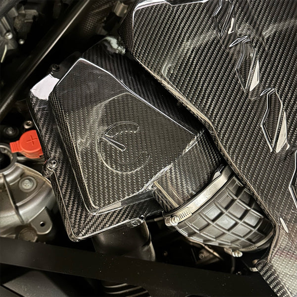 CarBahn Carbon Fiber Cold Air Intake Kit | BMW X5M/X6M 2020 - 2025 F95, F96, G05, G06, G09 xDrive