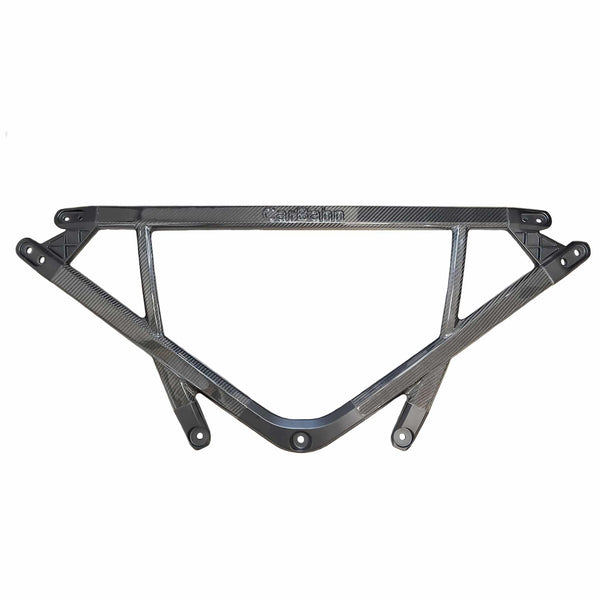 CarBahn Anodized Silver CSL Style Carbon Fiber 5-Point Strut Brace | BMW G8X M2/M3/M4 2021 - 2025 G80, G82, G83, G87